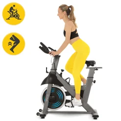 4FIZJO Rower spinningowy mechaniczny RACING szary Online