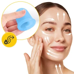 4FIZJO Silikonowe bańki chińskie 5 szt. FACE+ niebieskie Sale