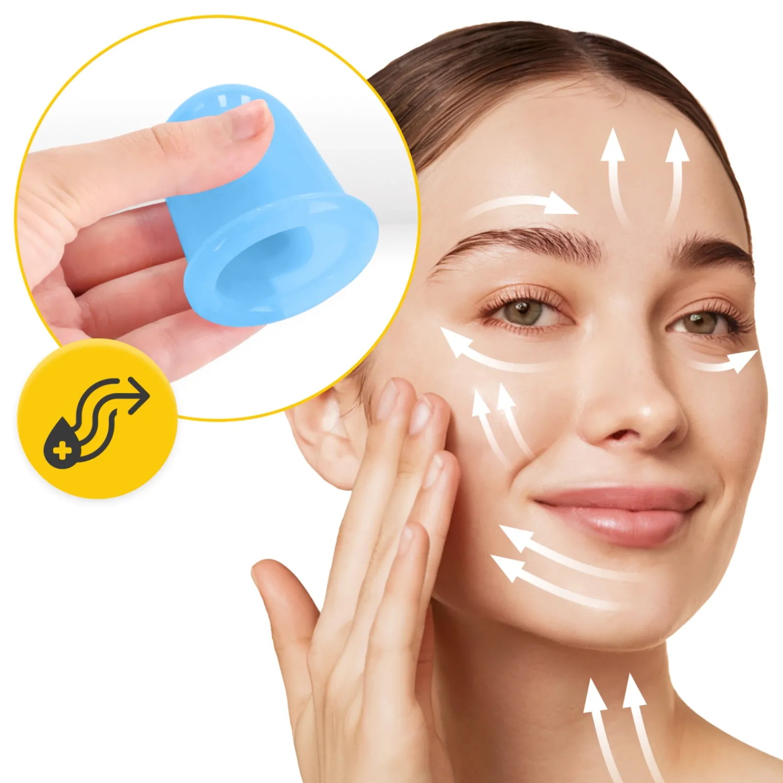 4FIZJO Silikonowe bańki chińskie 5 szt. FACE+ niebieskie Sale
