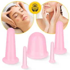 4FIZJO Silikonowe bańki chińskie 5 szt. FACE+ różowe Outlet