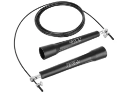 4FIZJO Skakanka z metalowymi łożyskami STANDARD+ czarna Clearance