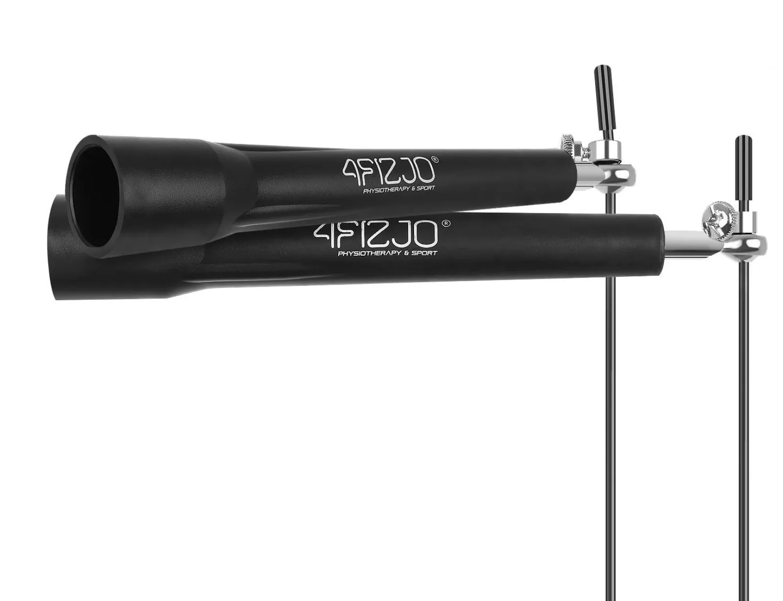 4FIZJO Skakanka z metalowymi łożyskami STANDARD+ czarna Clearance