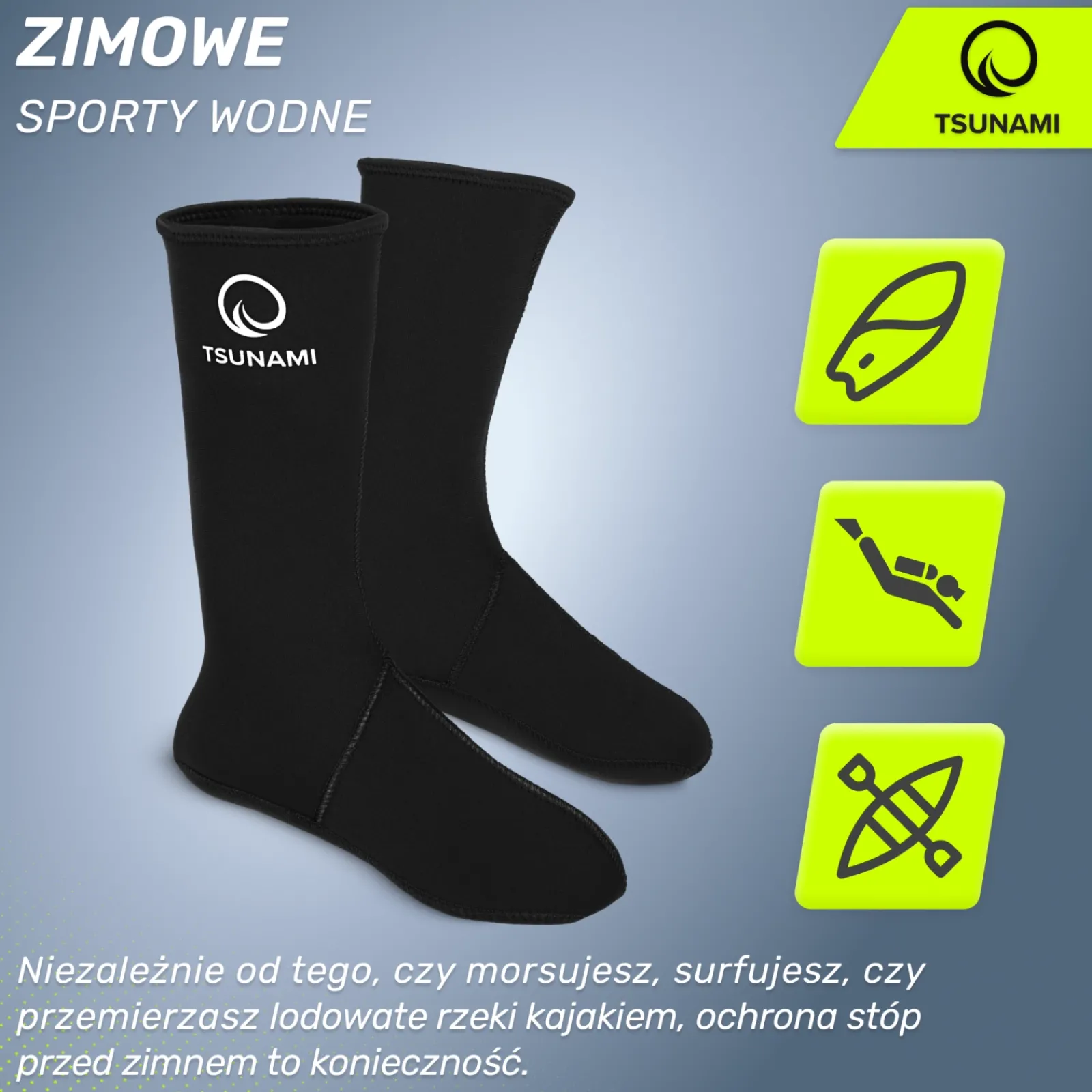 4FIZJO Skarpety neoprenowe do morsowania 44/45 Clearance