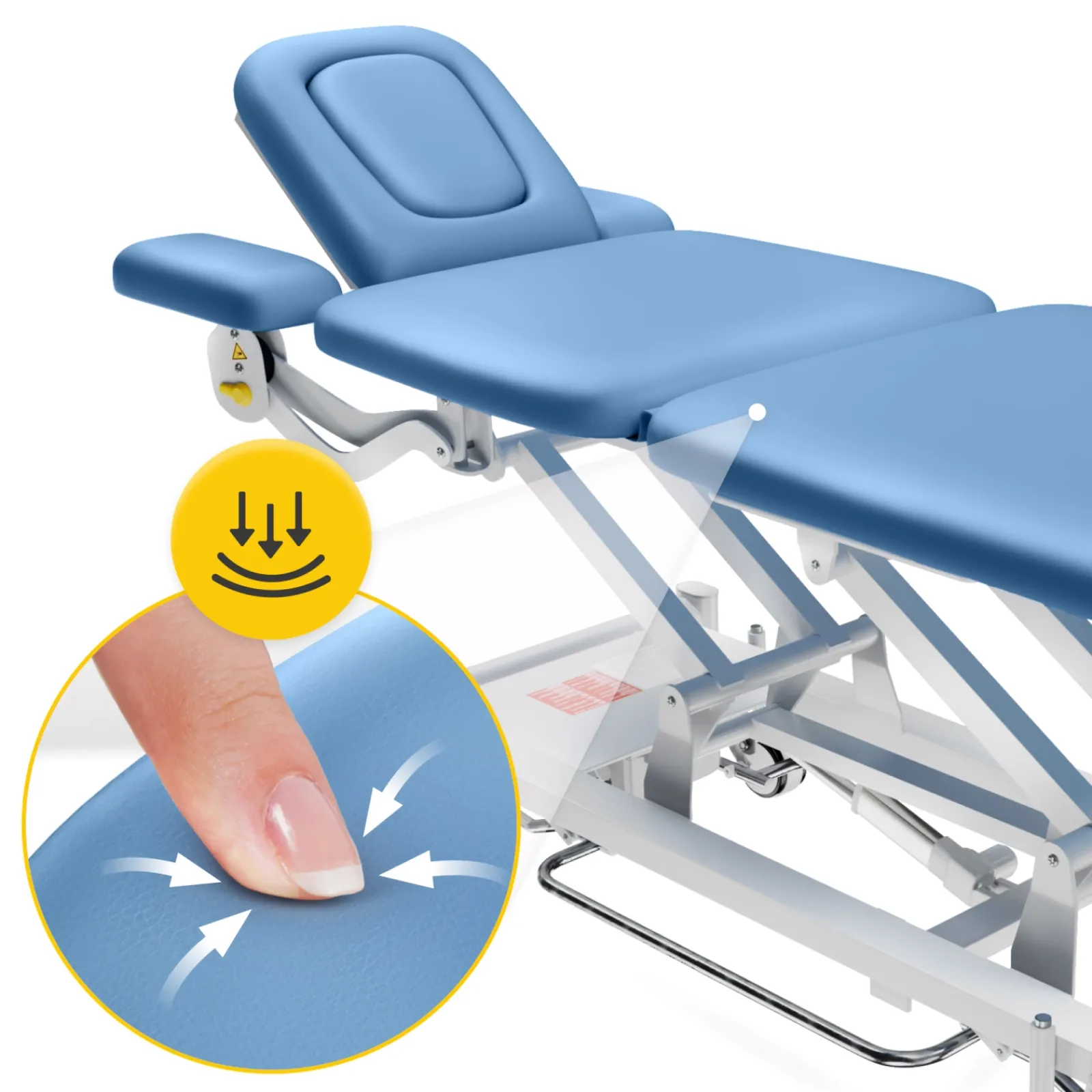 4FIZJO Stół do masażu i rehabilitacji elektryczny ERGO Niebieski Clearance