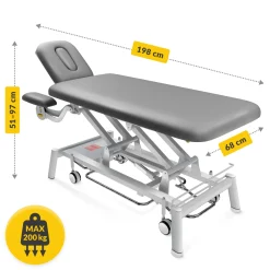 4FIZJO Stół do masażu i rehabilitacji elektryczny PURE+ Szary Sale