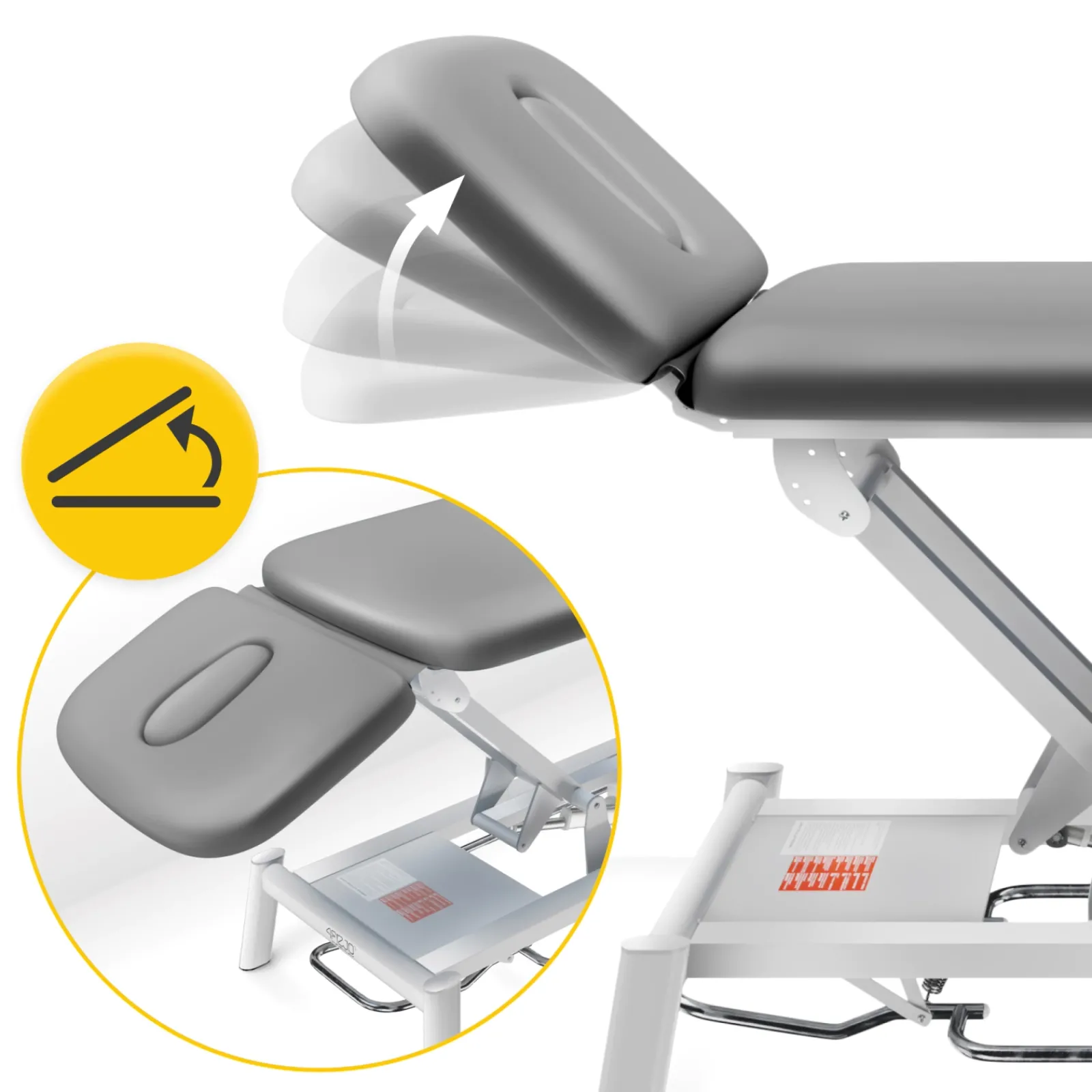 4FIZJO Stół do masażu i rehabilitacji elektryczny PURE Szary Online