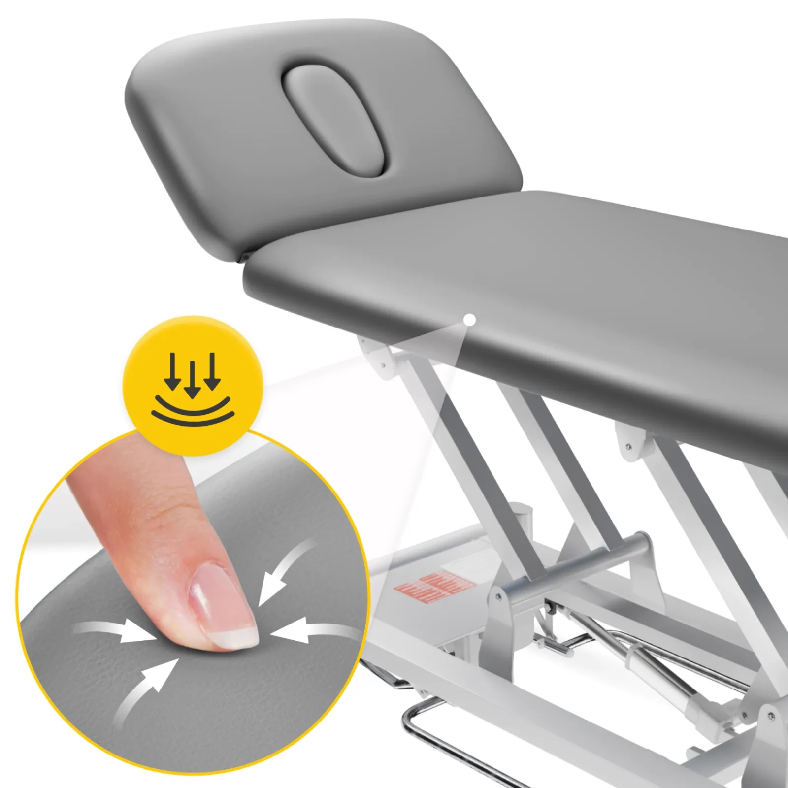 4FIZJO Stół do masażu i rehabilitacji elektryczny PURE Szary Online
