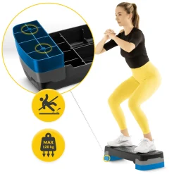 4FIZJO Stepper do aerobiku Standard 2-stopnie niebieski New