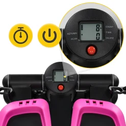 4FIZJO Stepper z ekspanderami różowy New