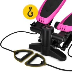 4FIZJO Stepper z ekspanderami różowy New