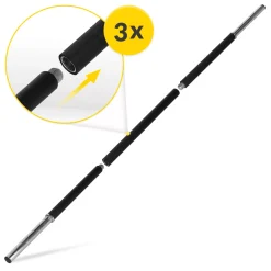 4FIZJO Sztanga składana z obciążeniem bitumicznym 20 kg New