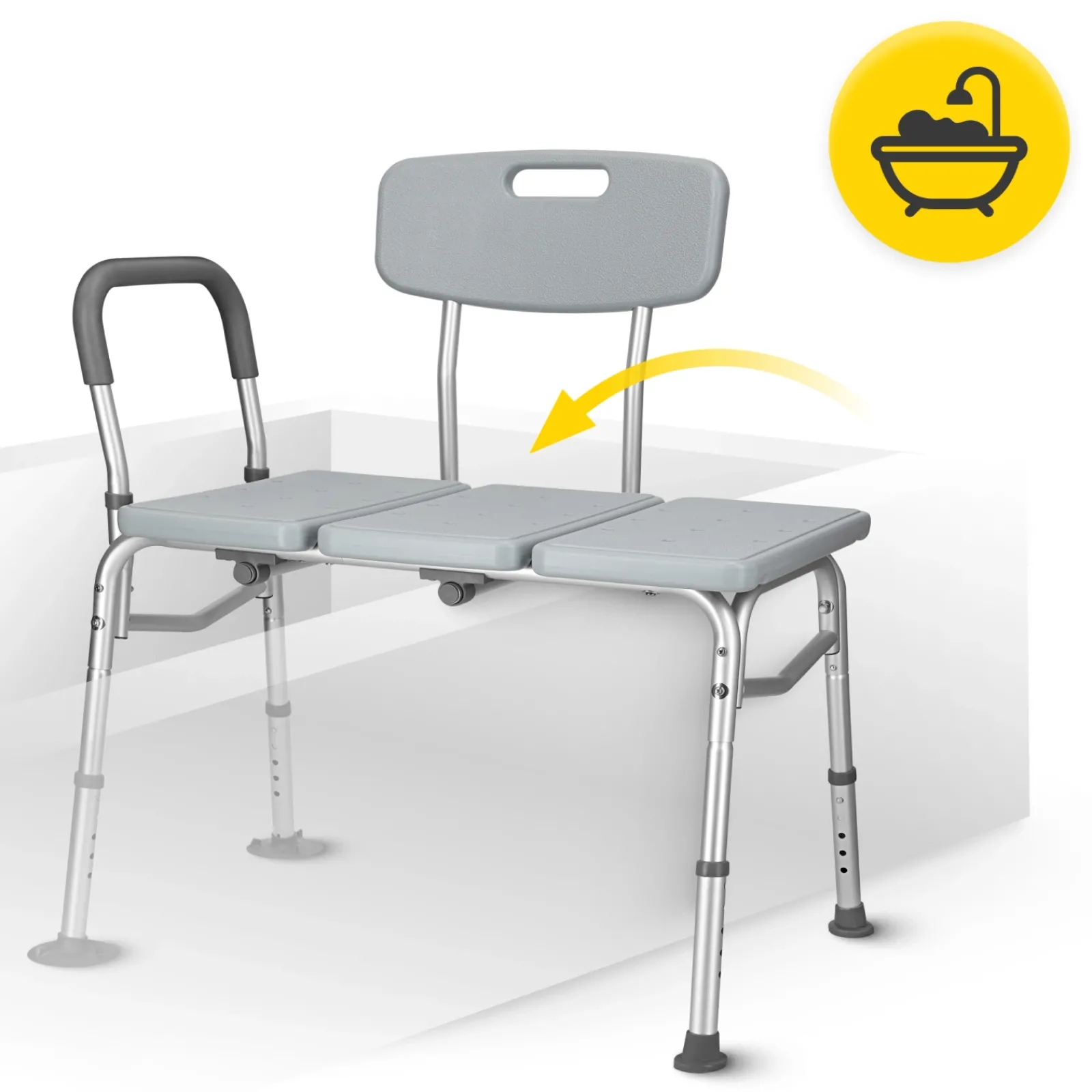 4FIZJO Taboret pod prysznic szeroki Discount