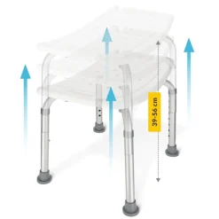 4FIZJO Taboret stołek pod prysznic prostokątny Discount