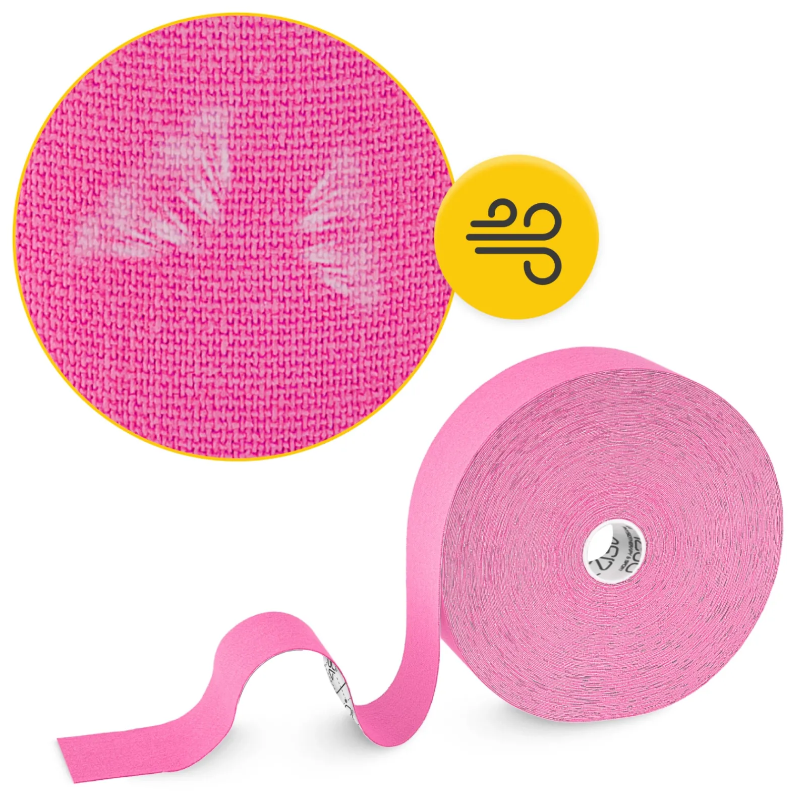 4FIZJO Taśma do kinesiotapingu 5 cm x 31 m Różowy Discount