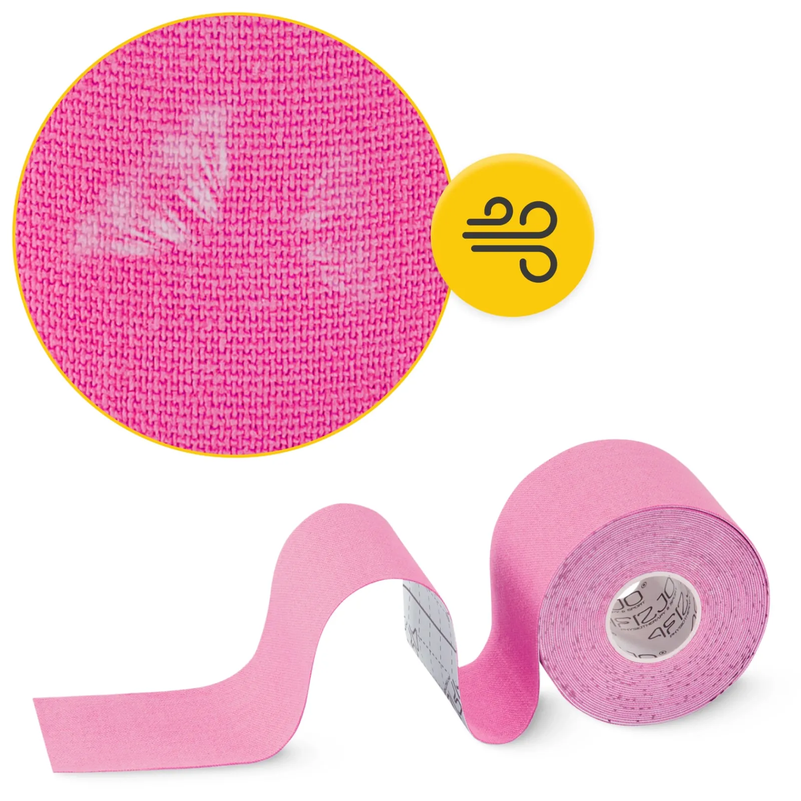 4FIZJO Taśma do kinesiotapingu 7,5 cm x 5 m Różowy Discount