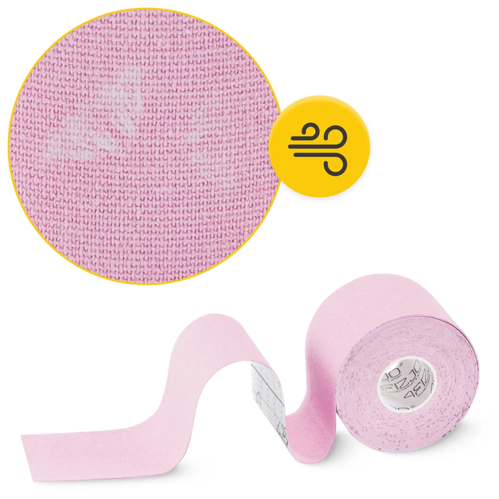 4FIZJO Taśma do kinesiotapingu 5 cm x 5 m Różowy Sale