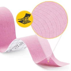 4FIZJO Taśma do kinesiotapingu 5 cm x 5 m Różowy Sale