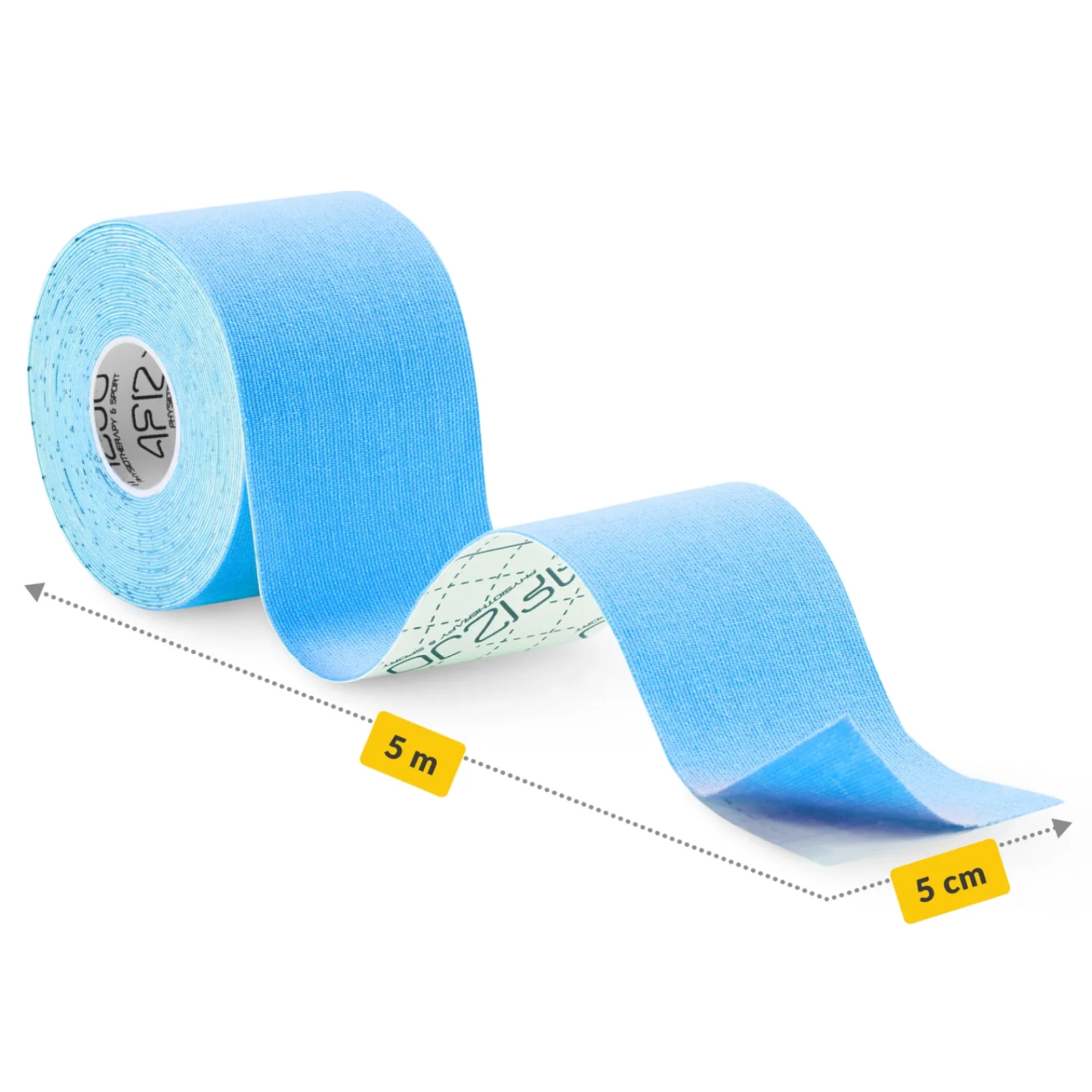4FIZJO Taśma do kinesiotapingu 5 cm x 5 m Niebieski Sale