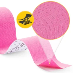 4FIZJO Taśma do kinesiotapingu 5 cm x 5 m Różowy Hot