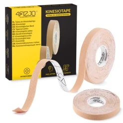 4FIZJO Taśma do kinesiotapingu 5 m x 1 cm Beżowy Discount