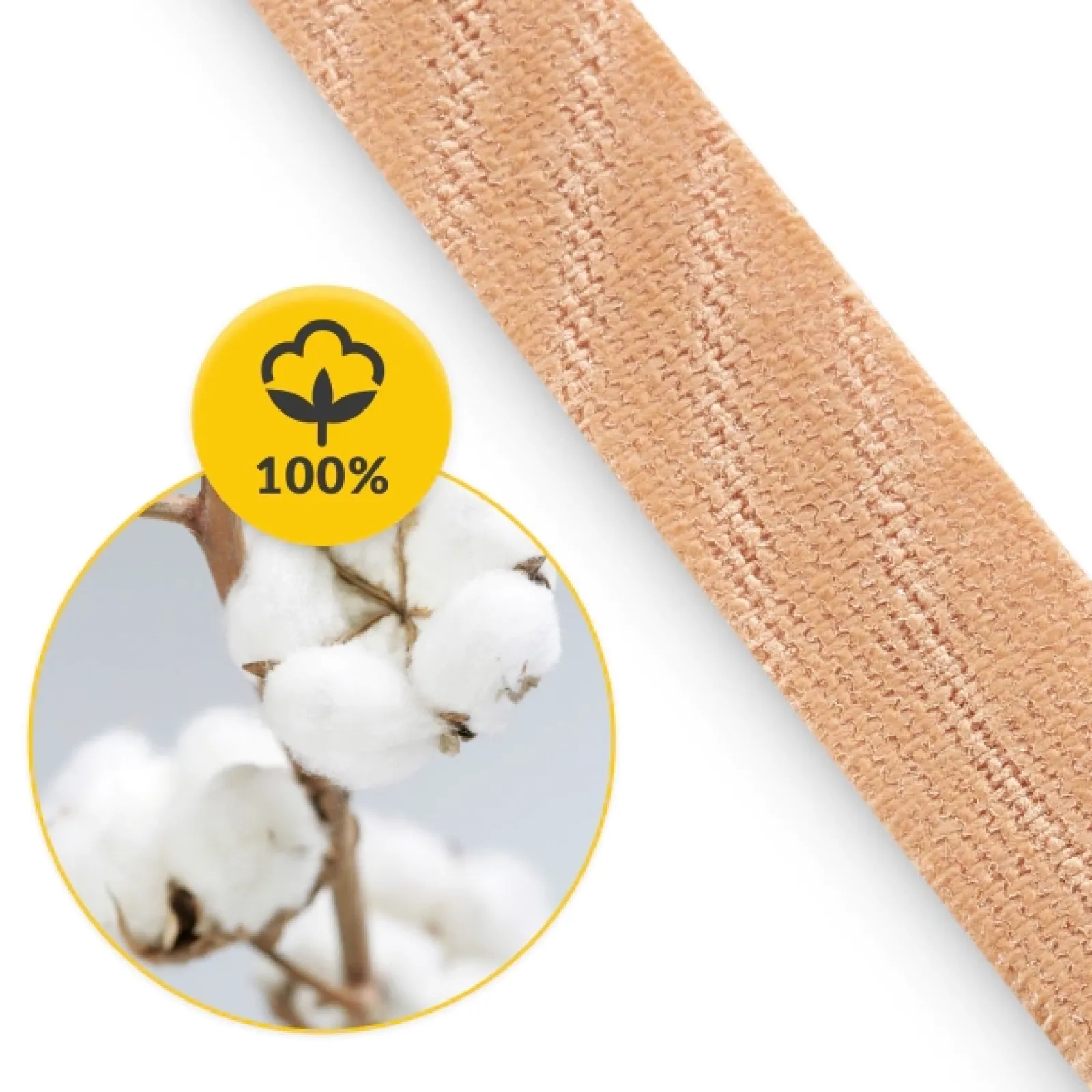 4FIZJO Taśma do kinesiotapingu 5 m x 1 cm Beżowy Discount