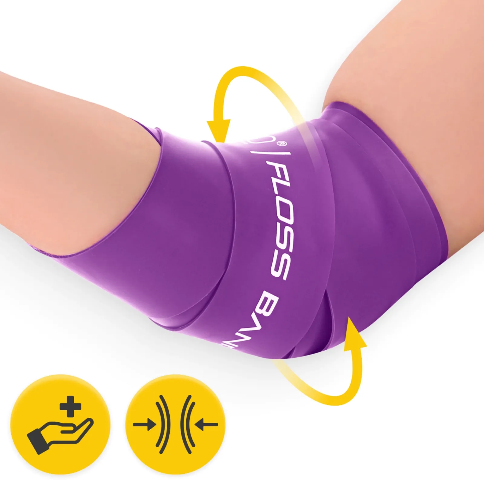 4FIZJO Taśma rehabilitacyjna do ćwiczeń FLOSS BAND 1 mm fioletowa Outlet