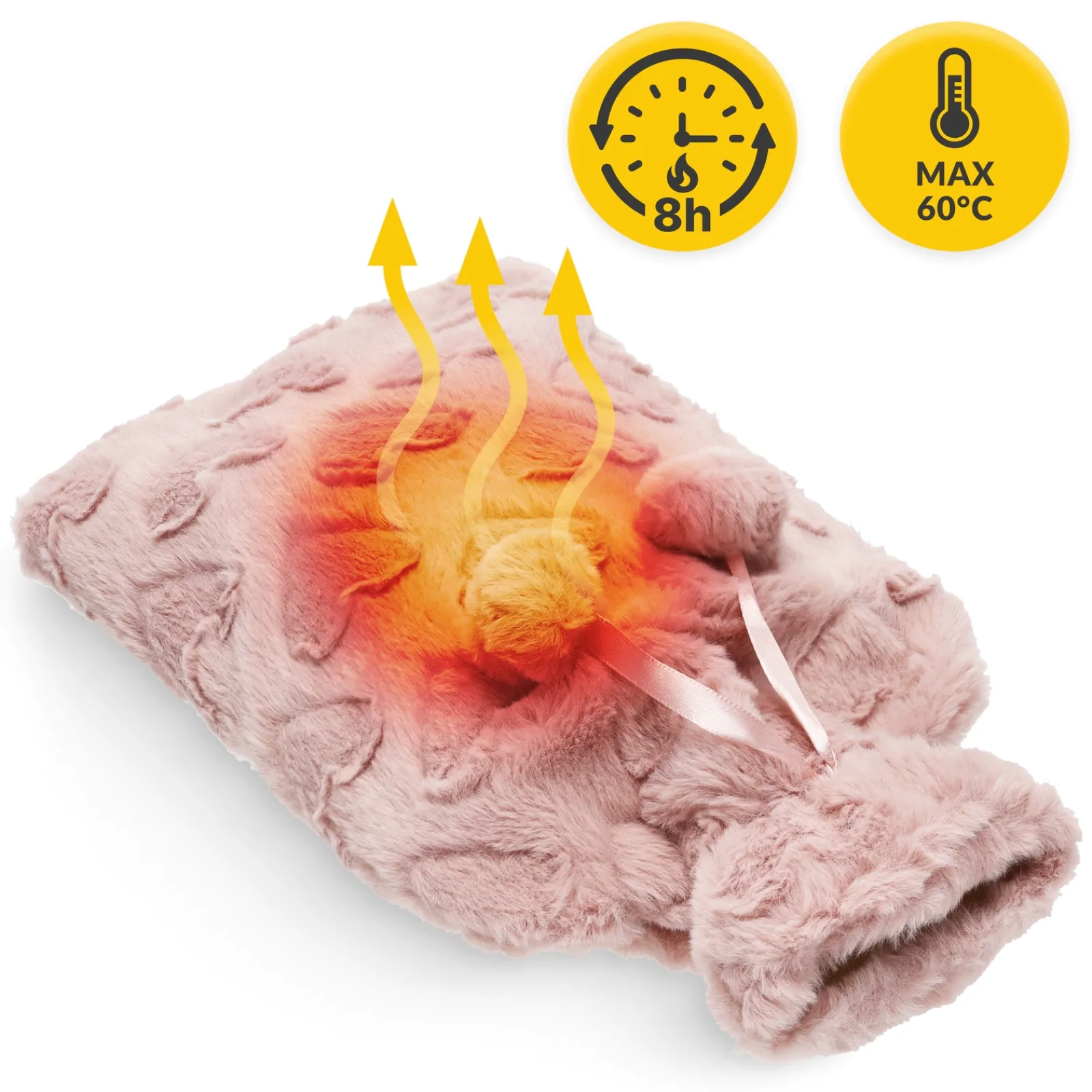4FIZJO Termofor gumowy w pluszowym pokrowcu SERCA 2 litry Clearance