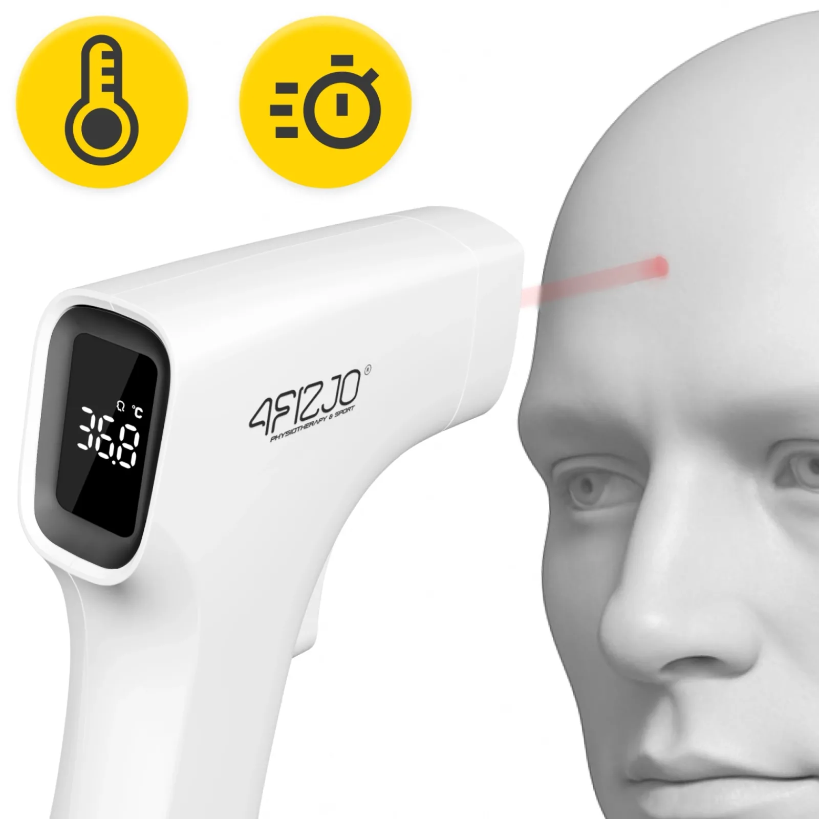 4FIZJO Termometr bezdotykowy na podczerwień PRO Discount
