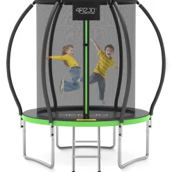 4FIZJO Trampolina ogrodowa dla dzieci PRO 183 cm 6FT Zielony / Czarny Best