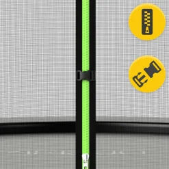 4FIZJO Trampolina ogrodowa dla dzieci PRO 183 cm 6FT Zielony / Czarny Best