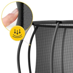 4FIZJO Trampolina ogrodowa dla dzieci PRO 252 cm 8FT Zielony / Czarny