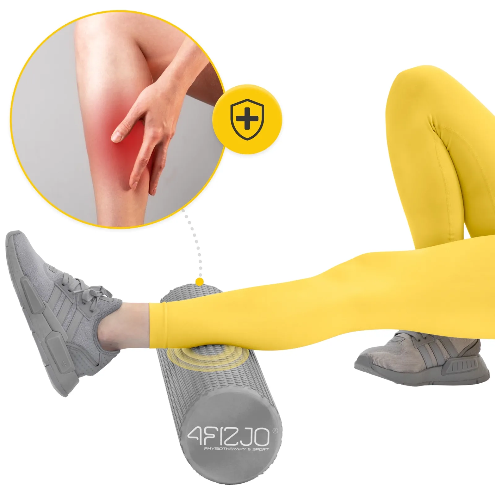 4FIZJO Wałek do masażu z wypustkami CARE+ 45 cm szary Online