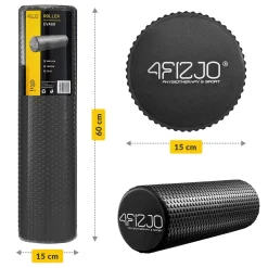 4FIZJO Wałek do masażu z wypustkami CARE+ 60 cm czarny Discount