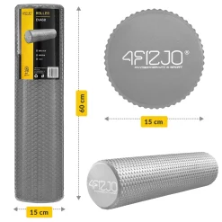 4FIZJO Wałek do masażu z wypustkami CARE+ 60 cm szary Hot