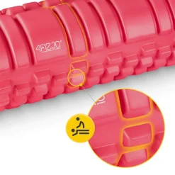 4FIZJO Wałek do masażu z wypustkami EVA 33 cm różowy