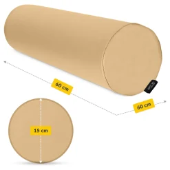 4FIZJO Wałek rehabilitacyjny kształtka do masażu 60 × 15 cm beżowa Discount