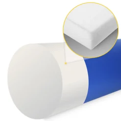 4FIZJO Wałek rehabilitacyjny kształtka do masażu 30 x 10 cm niebieska Niebieski Best