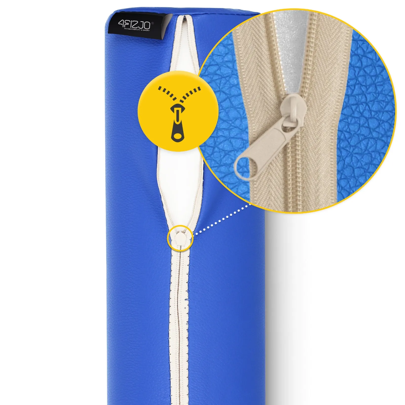 4FIZJO Wałek rehabilitacyjny kształtka do masażu 30 x 10 cm niebieska Niebieski Best