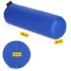 4FIZJO Wałek rehabilitacyjny kształtka do masażu 30 x 10 cm niebieska Niebieski Best