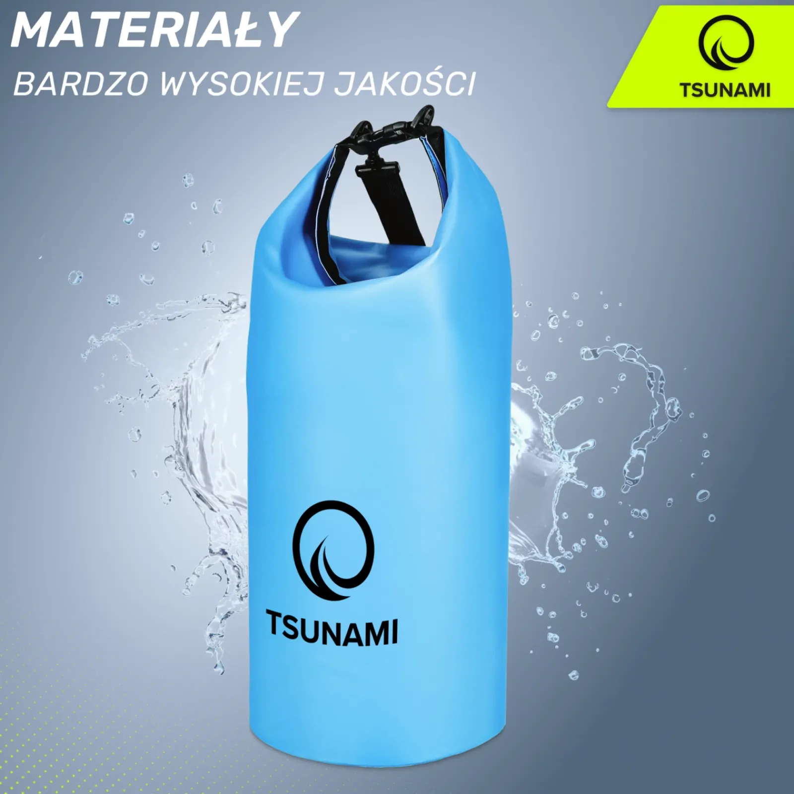 4FIZJO Worek wodoodporny 30 litrów TSUNAMI niebieski Outlet
