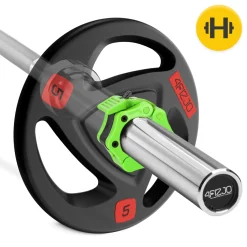 4FIZJO Zaciski na gryf olimpijski szczękowe  50 mm zielone Zielony New