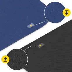 4FIZJO Zamszowa mata do jogi i ćwiczeń 1,5 mm niebieska Best
