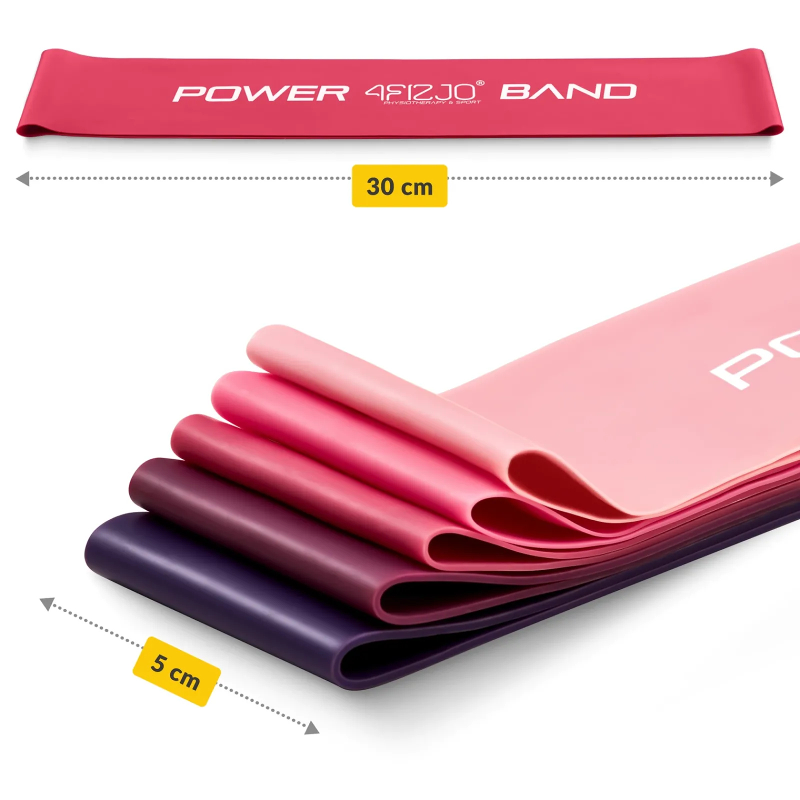 4FIZJO Zestaw 5 gum do ćwiczeń MINI POWER BAND Best