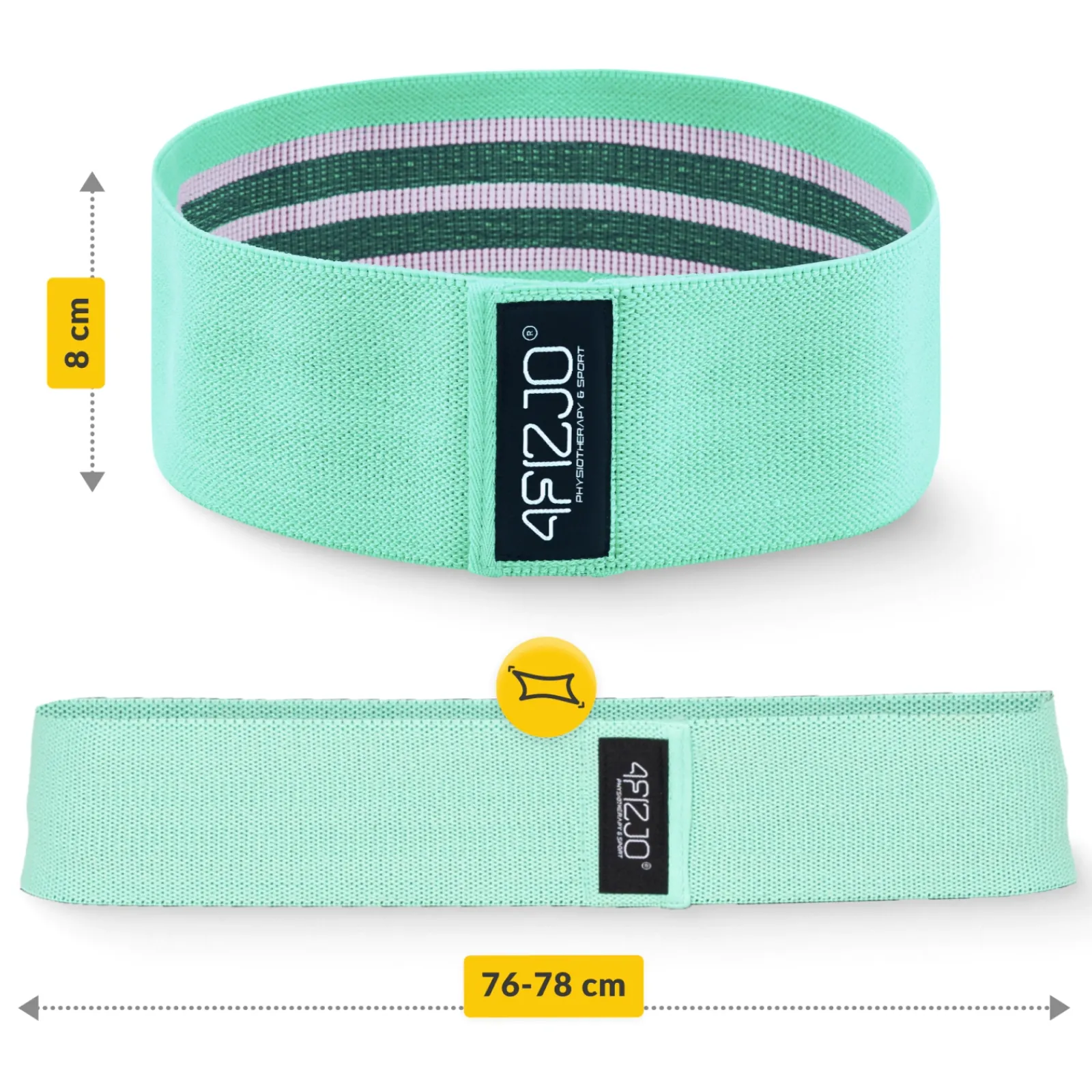 4FIZJO Zestaw 3 gum materiałowych do ćwiczeń HIP BAND
