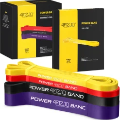 4FIZJO Zestaw 4 gum oporowych do ćwiczeń POWER BAND New