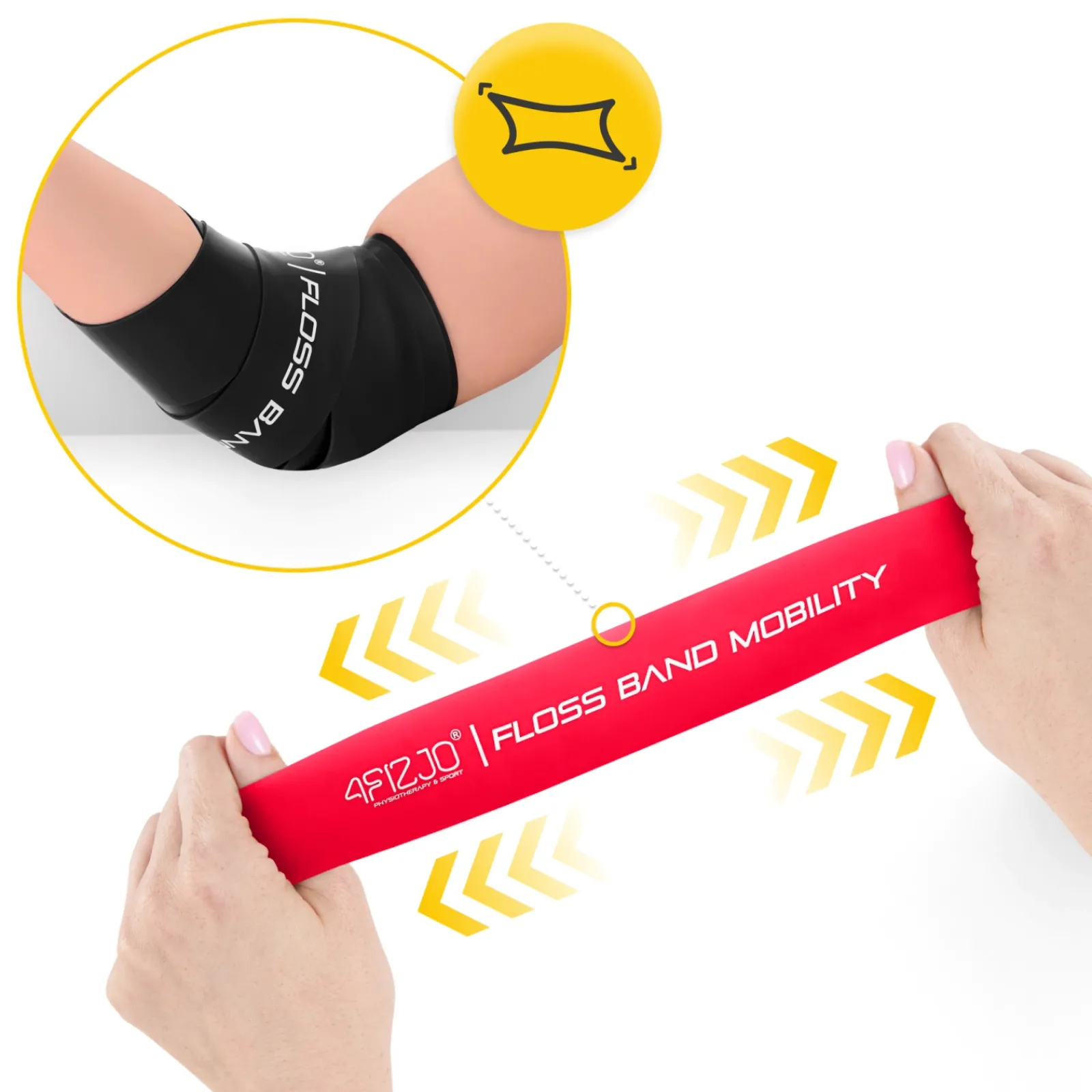 4FIZJO Zestaw 2 taśm rehabilitacyjnych FLOSS BAND Best