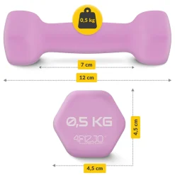 4FIZJO Zestaw hantelek żeliwnych 7 kg