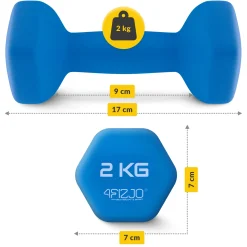 4FIZJO Zestaw hantelek żeliwnych 7 kg